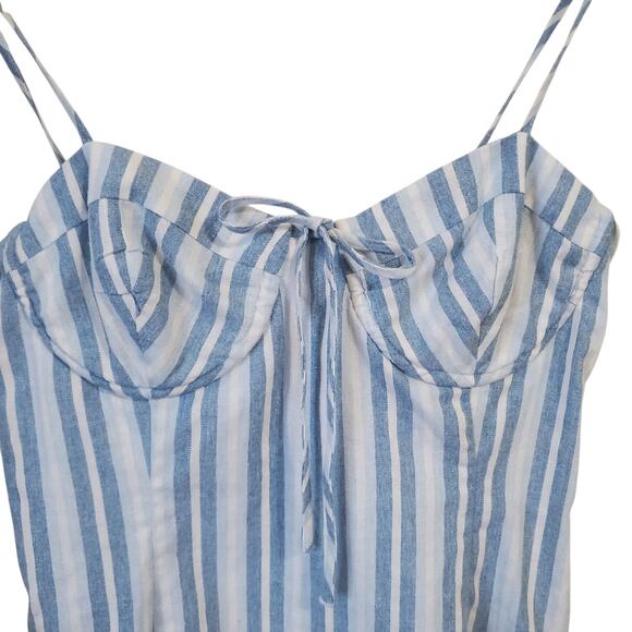 Majorelle Tahoe Blue Chambray Mini Dress Size S - Picture 5 of 14